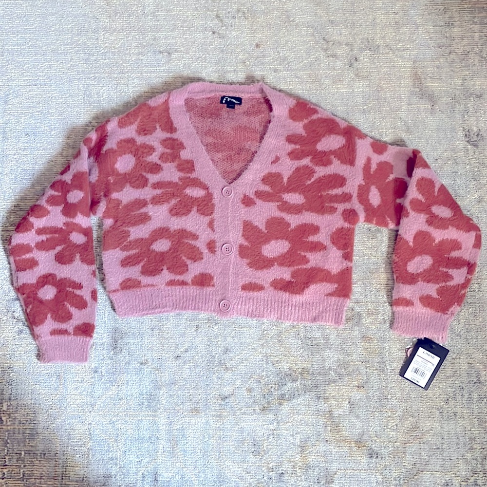Art Class Cropped Cardigan